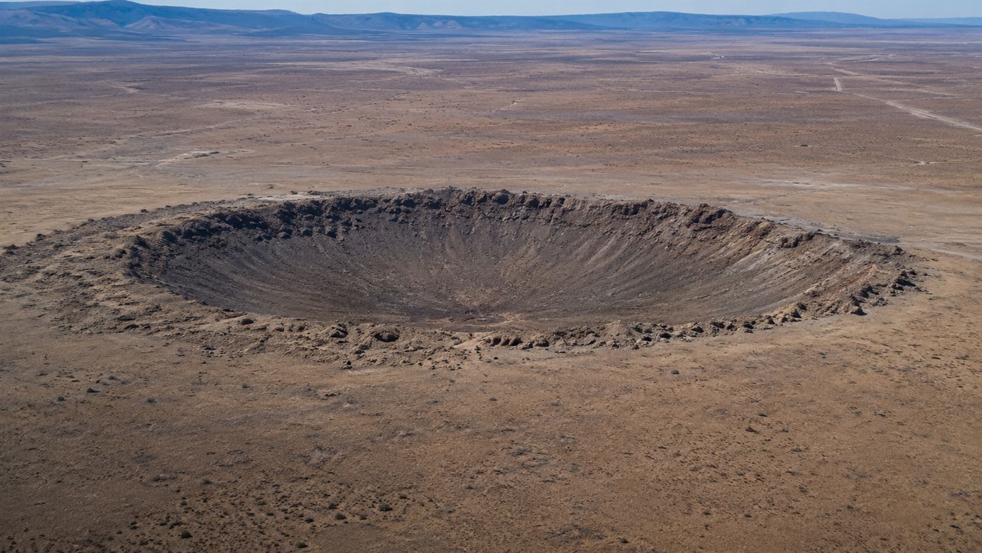 The vast Sedan crater blasted into the Nevada desert by a Project Plowshare nuclear test