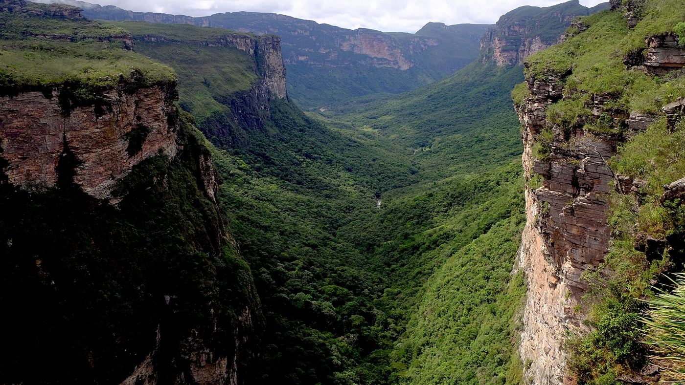 Vista do Vale do Pati, na Chapada Diamantina, onde o ICMBio reconhece duas travessias oficiais de vários dias