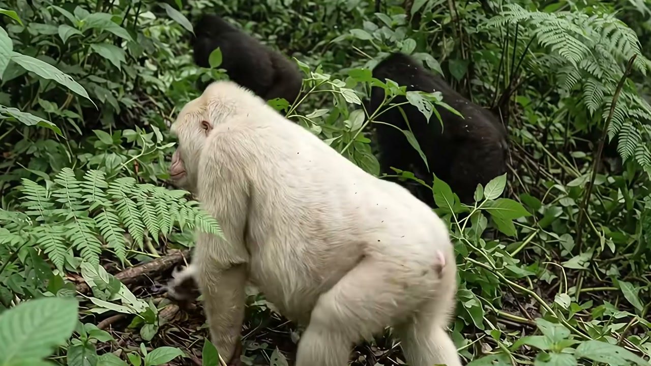 Imagem de divulgação: Primeiro filhote nasce e mãe ainda enfrenta novas contrações, mas segundo nascimento revela gêmeos de pelagem branca na história contada pelo Wildlife Survival Stories